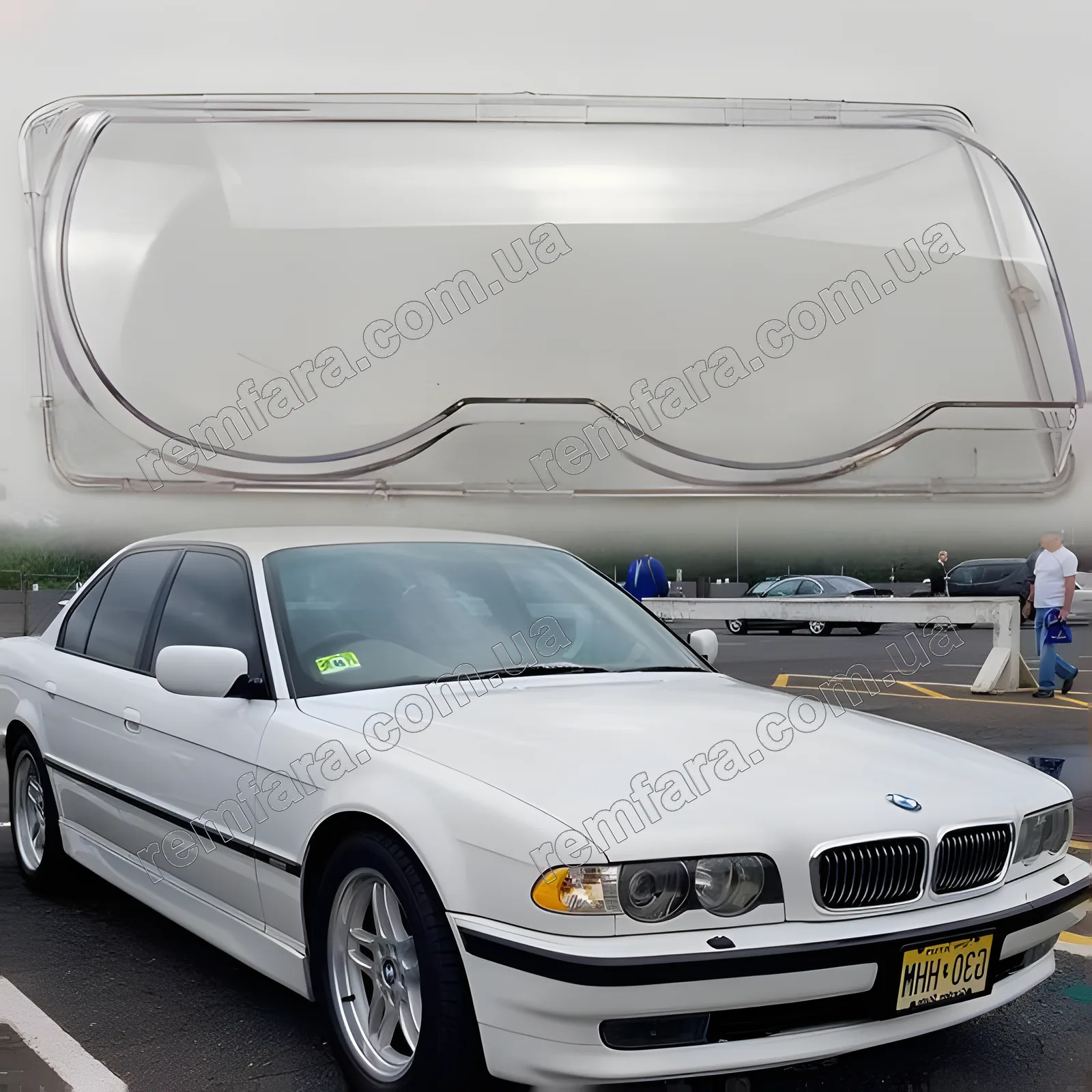 Стекло фары BMW 7 E38 (1997–2001) Рестайл