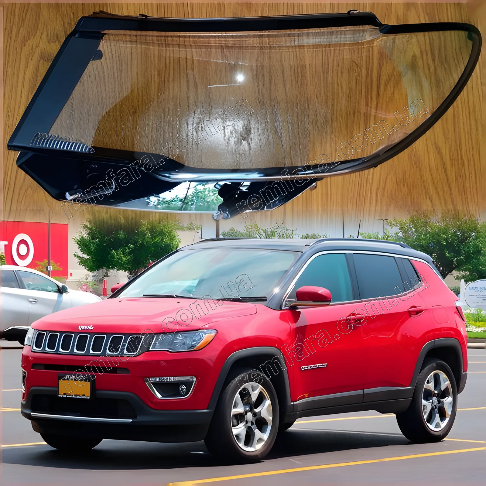 Скло фари Jeep Compass 2 (2017–2021)