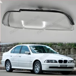 Стекло фары BMW 5 E39 (2000–2003) Рестайл (рез бампер)