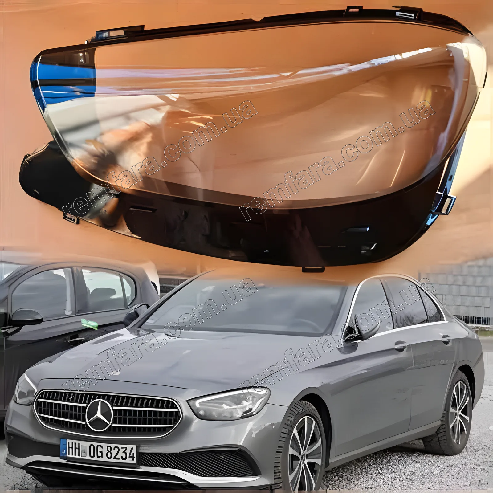 Скло фари Mercedes E Class W213 (2020–2023) рестайл