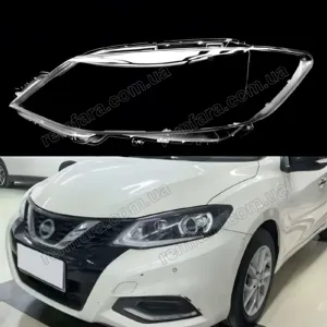 Скло фари Nissan Tiida Versa C13 (2014–2020)