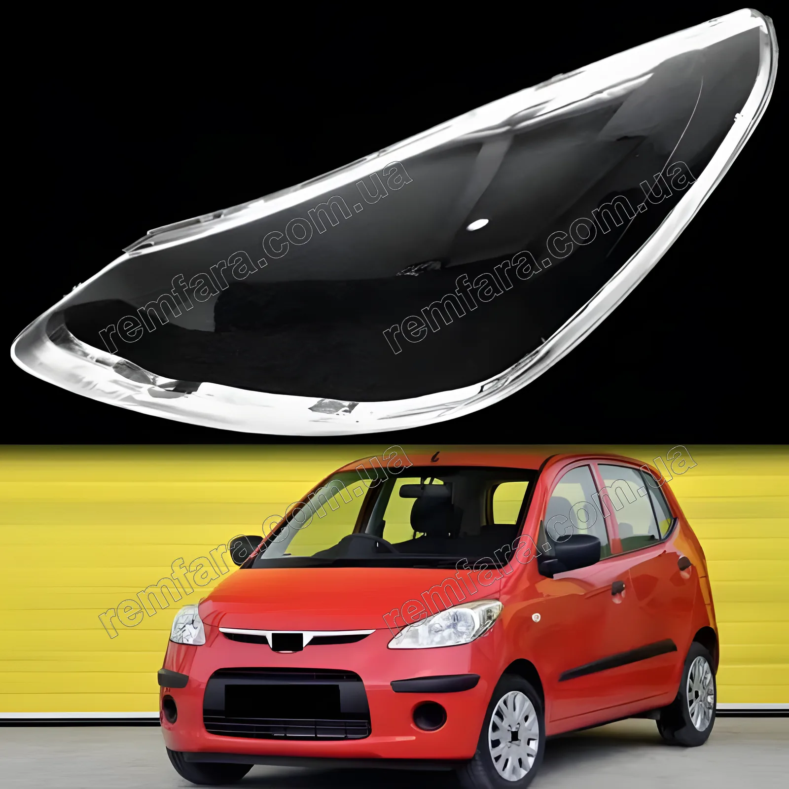 Скло фари Hyundai i10 PA (2007–2010)