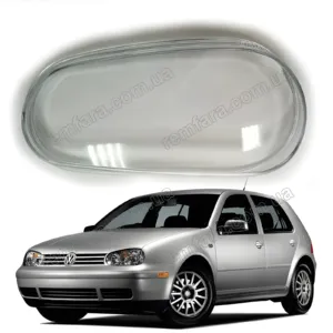 Скло фари Volkswagen Golf IV 1J (1997–2005) Plastic