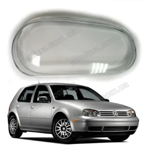Стекло фары Volkswagen Golf IV 1J (1997–2005) Plastic