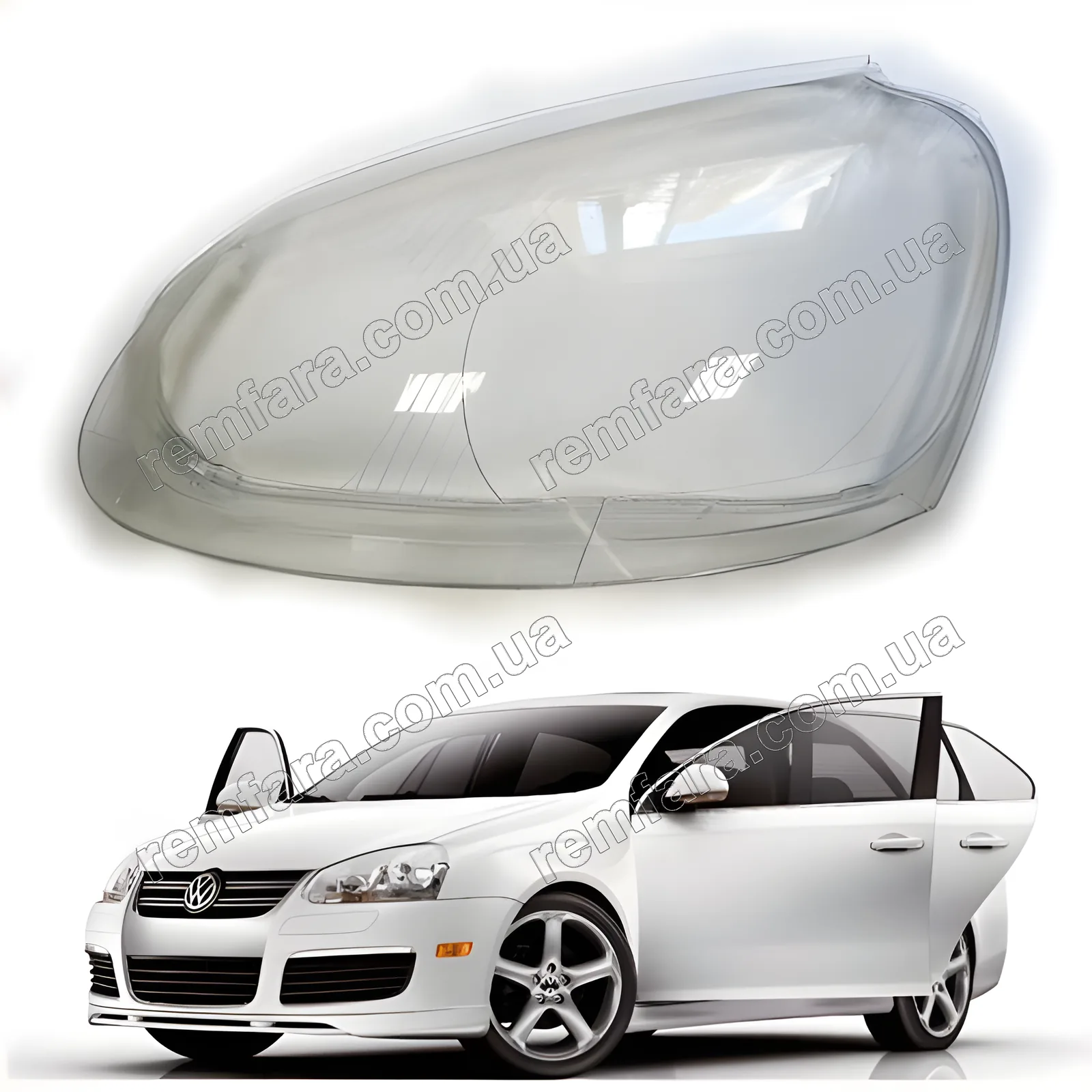 Скло фари VW Volkswagen Jetta A5 (2005–2011)