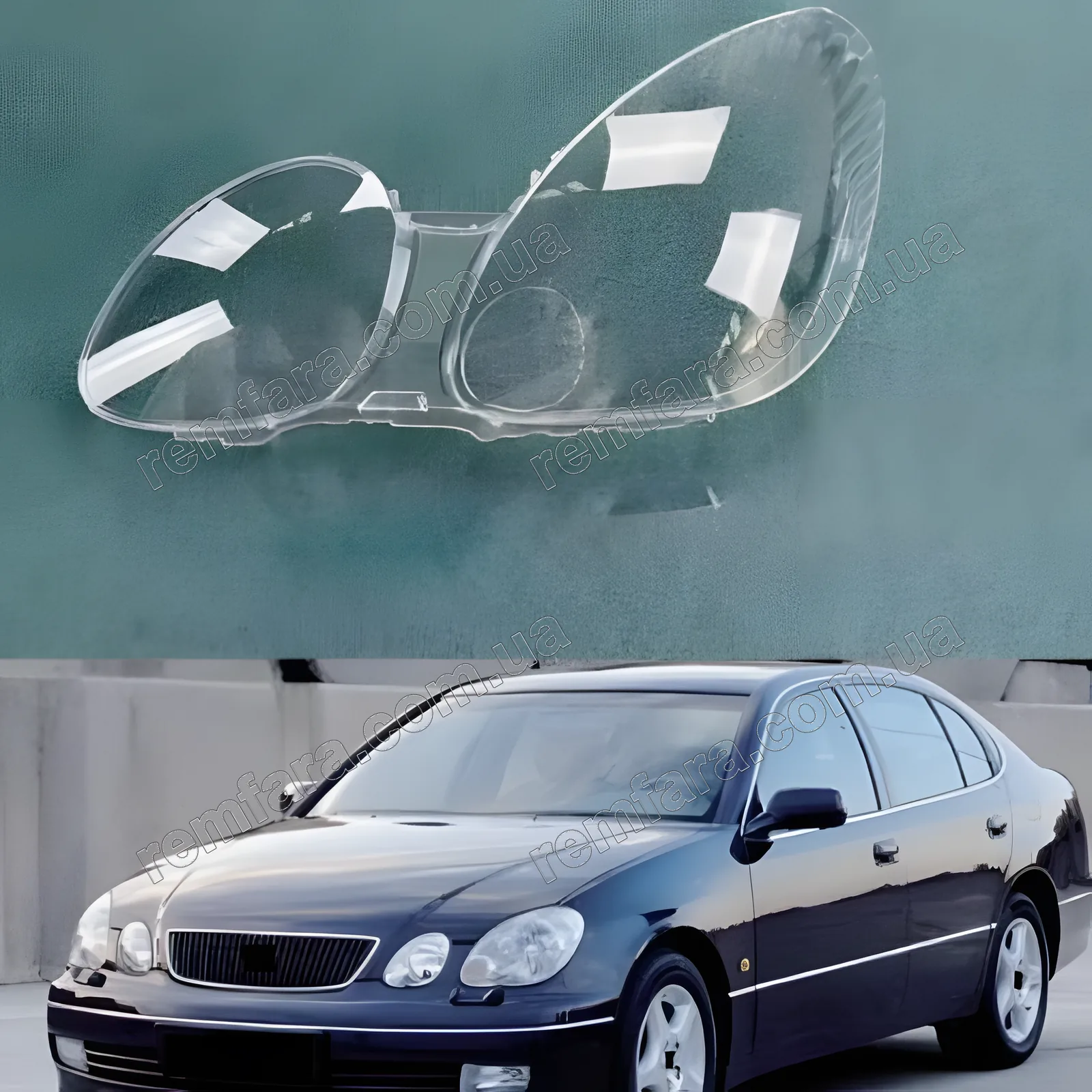 Скло фари Lexus GS S160 GS300 GS350 GS430 GS400 (2000–2005) рестайл