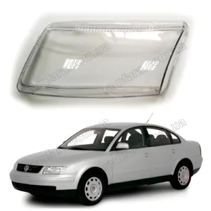 Скло фари Volkswagen Passat B5 (1996–2000) Дорестайл-Галоген