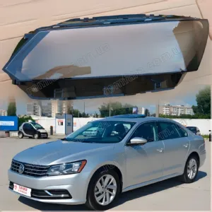 Скло фари Volkswagen Passat NMS B8 USA Halogen LOW version (2015–2018)