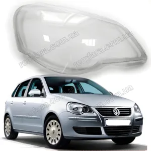 Стекло фары Volkswagen Polo IV (9N) (2005–2010), Polo Crossi 2006-2010