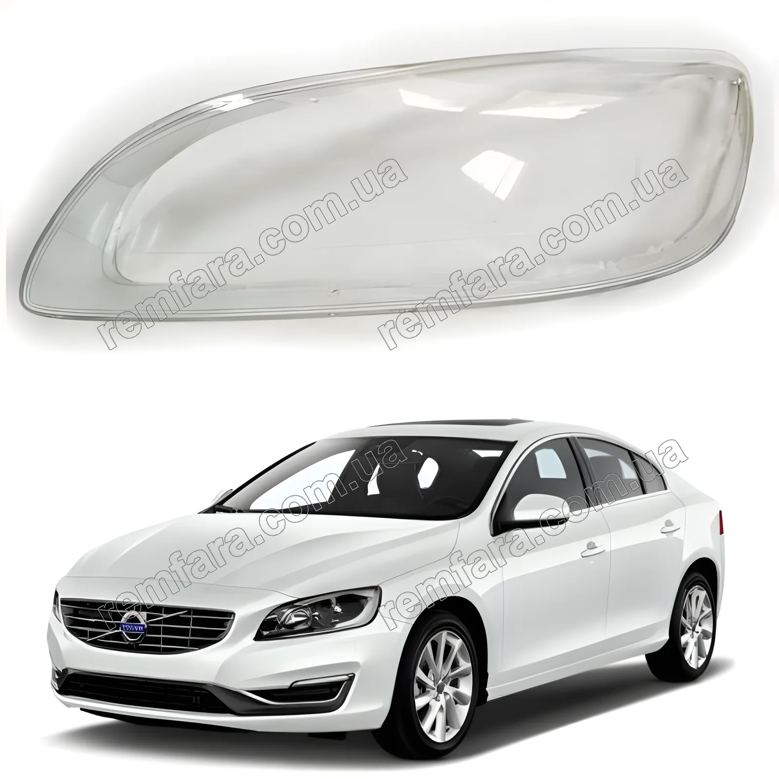 Скло фари Volvo S60 2 (2013–2019) Рестайл