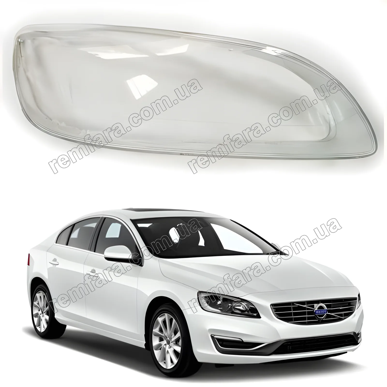 Стекло фары Volvo S60 2 (2013–2019) Рестайл