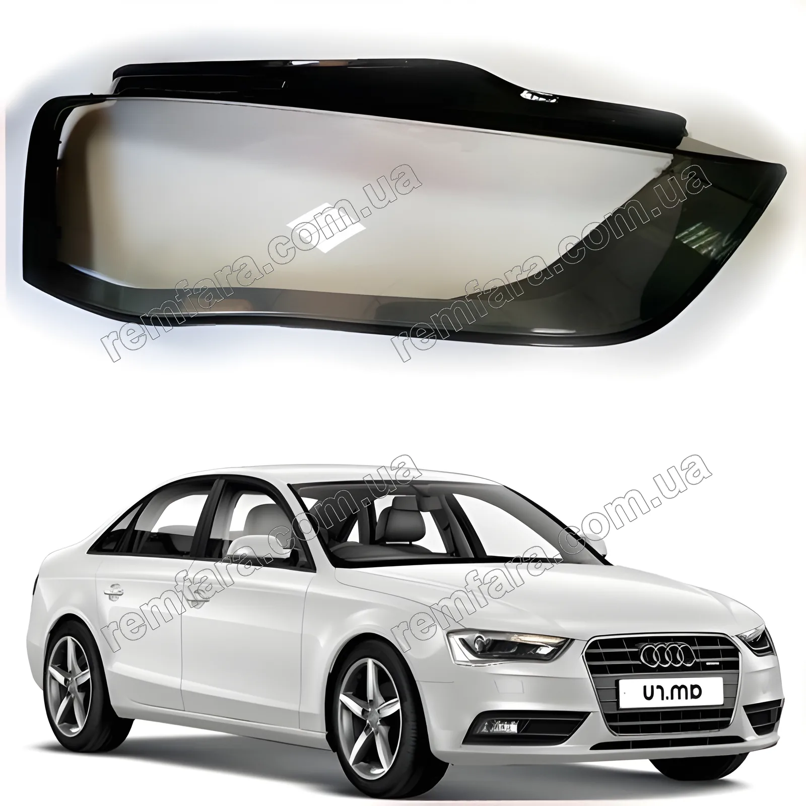 Стекло фары Audi A4 / S4 (B8) Allroad (2011–2015) рестайл