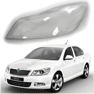 Скло фари Skoda Octavia 2 A5 1Z (2008–2013) рестайл