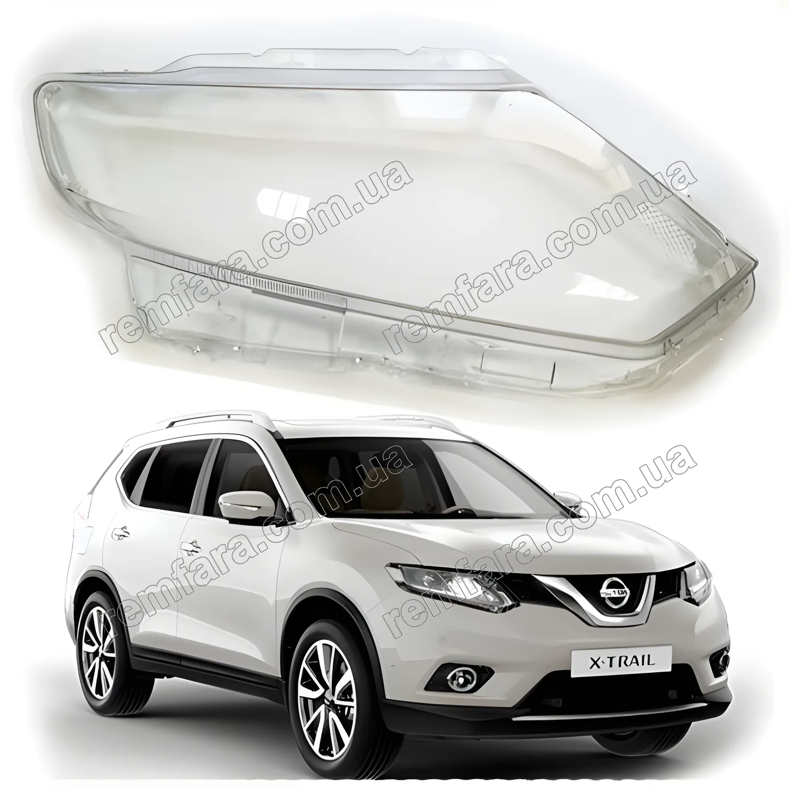 Стекло фары Nissan X-TRAIL T32 (2013–2017)