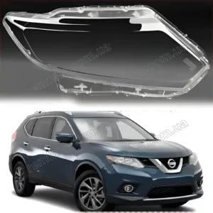 Стекло фары Nissan Rogue II (2013–2017) USA. Дорестайл