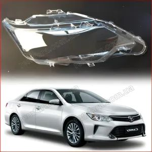 Стекло фары Toyota Camry 55 (2014–2017) рестайл
