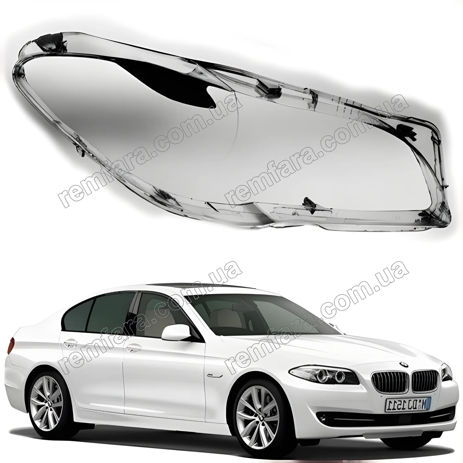 Стекло фары BMW 5 Series F10, F11, F18 (2009–2016)