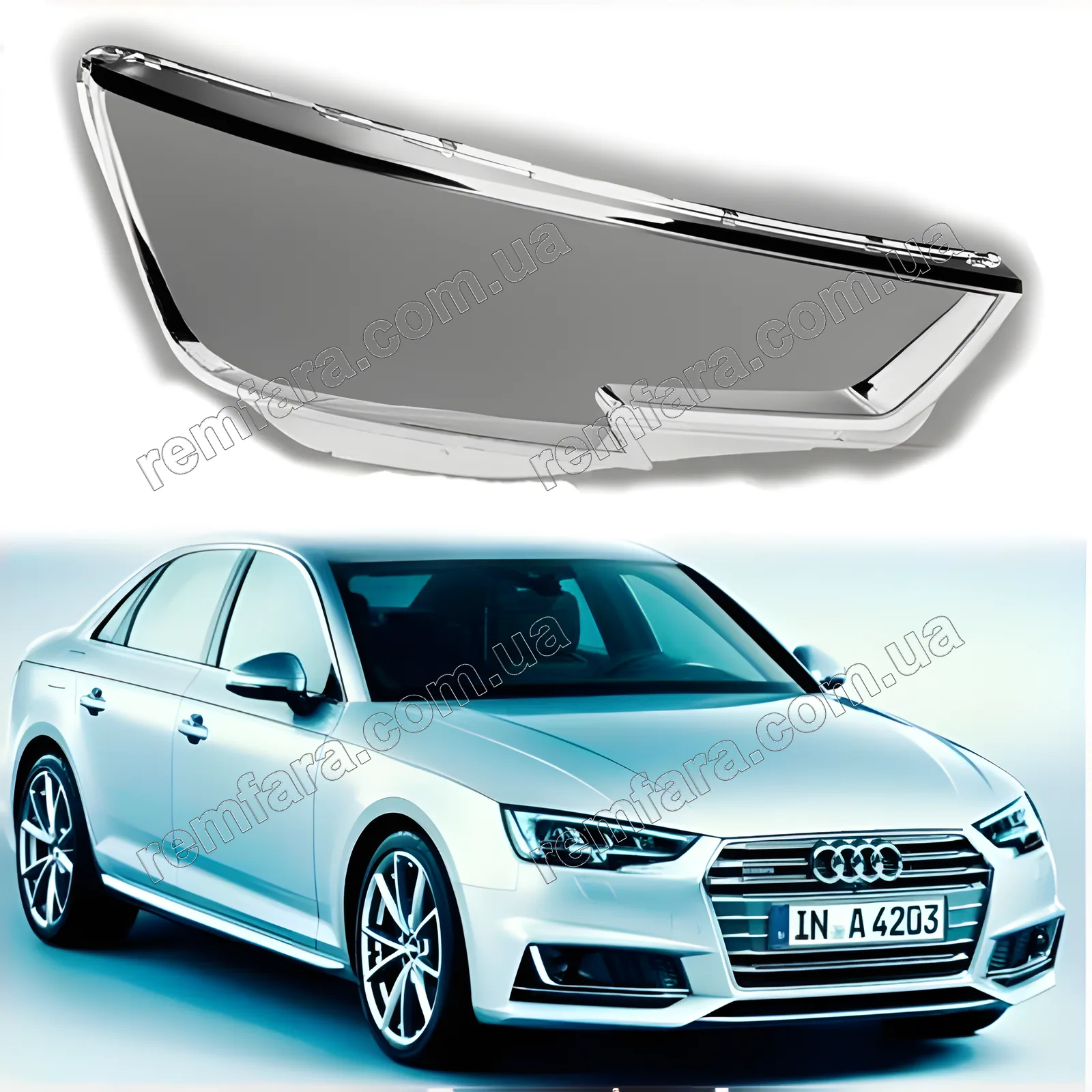 Стекло фары Audi A4 B9, Allroad A4 B9 (2015–2020)