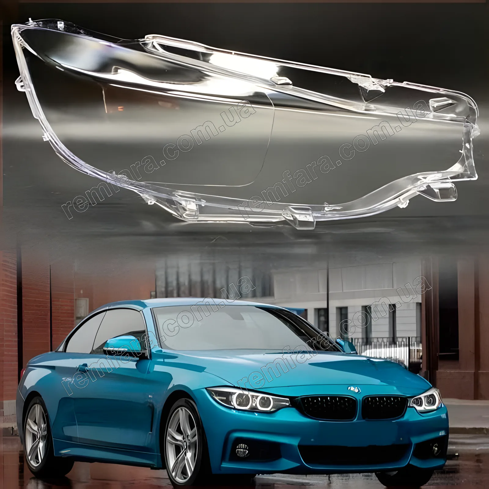 Стекло фары BMW 4 F32 F33 F36 (2016–2021) рестайл