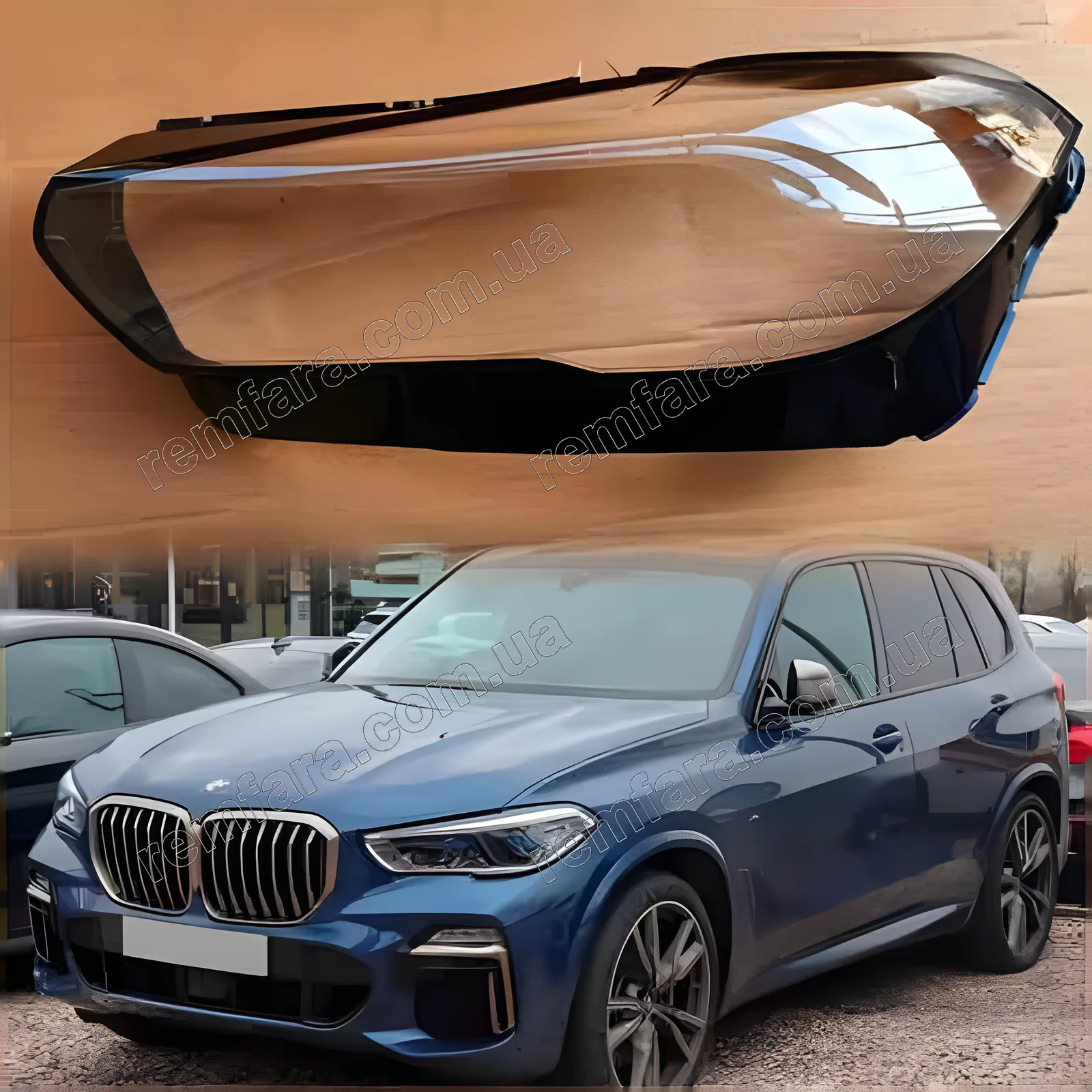 Скло фари BMW X5 G05 (2018–2022) LED Laser