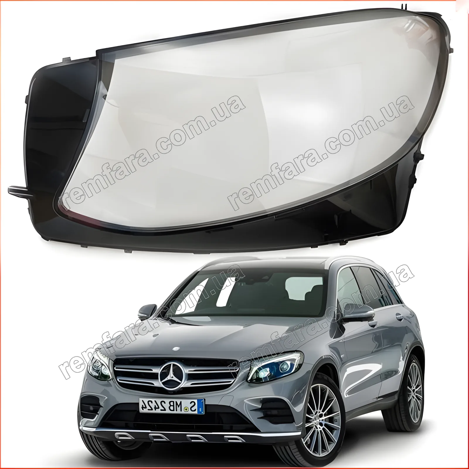 Скло фари Mercedes GLC Class X253 220D (2014–2019)