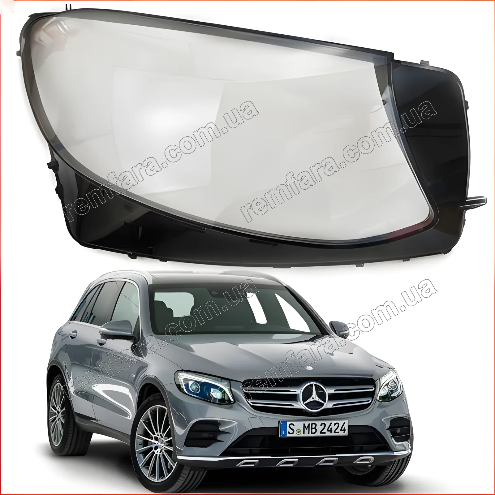Стекло фары Mercedes GLC Class X253 220D (2014–2019)