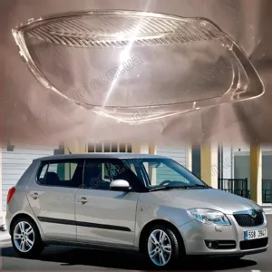Стекло фары Skoda Fabia 2 (2007–2010) Дорестайл