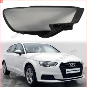 Стекло фары Audi A3 S3 V8 (2016–2020) Рестайл