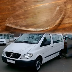 Скло фари Mercedes Vito, Viano 2 V Class W639 (2003–2010) Дорестайл
