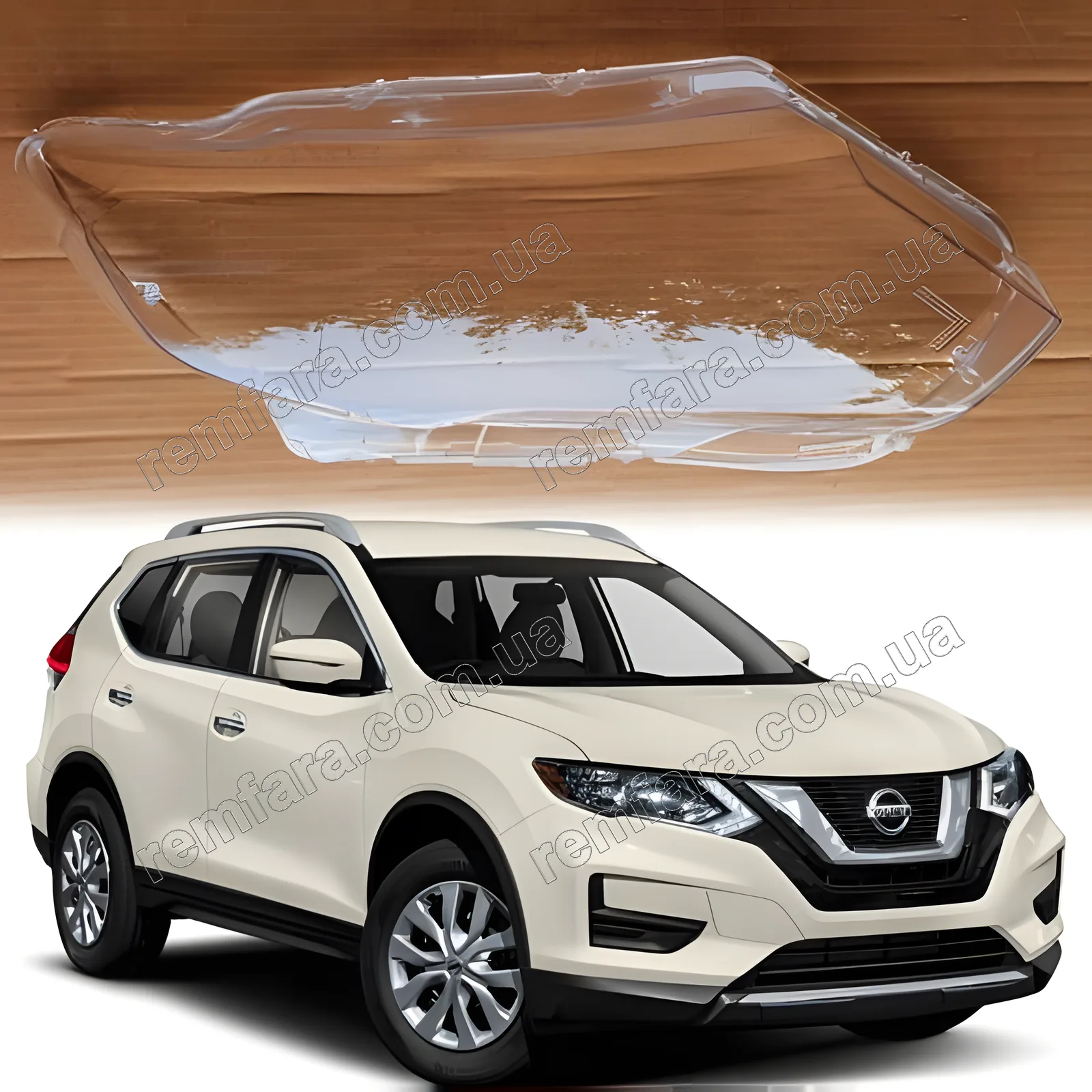Стекло фары Nissan X-TRAIL T32 (2017–2021)