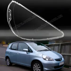 Стекло фары Honda Jazz / Fit 1 (2002–2008) Рестайл