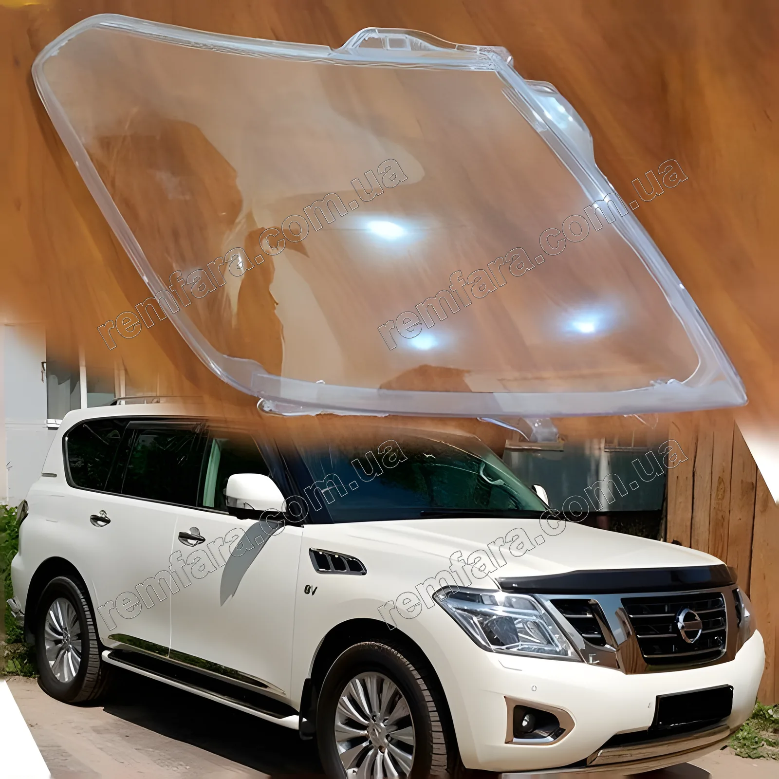 Стекло фары Nissan Patrol Y62 (2010–2019)