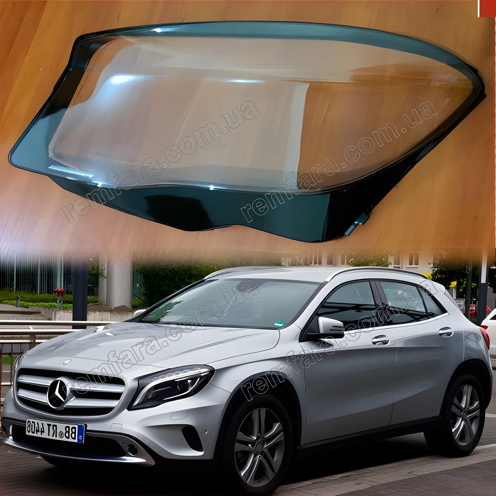 Скло фари Mercedes GLA Class X156 (2013–2017) Дорестайл