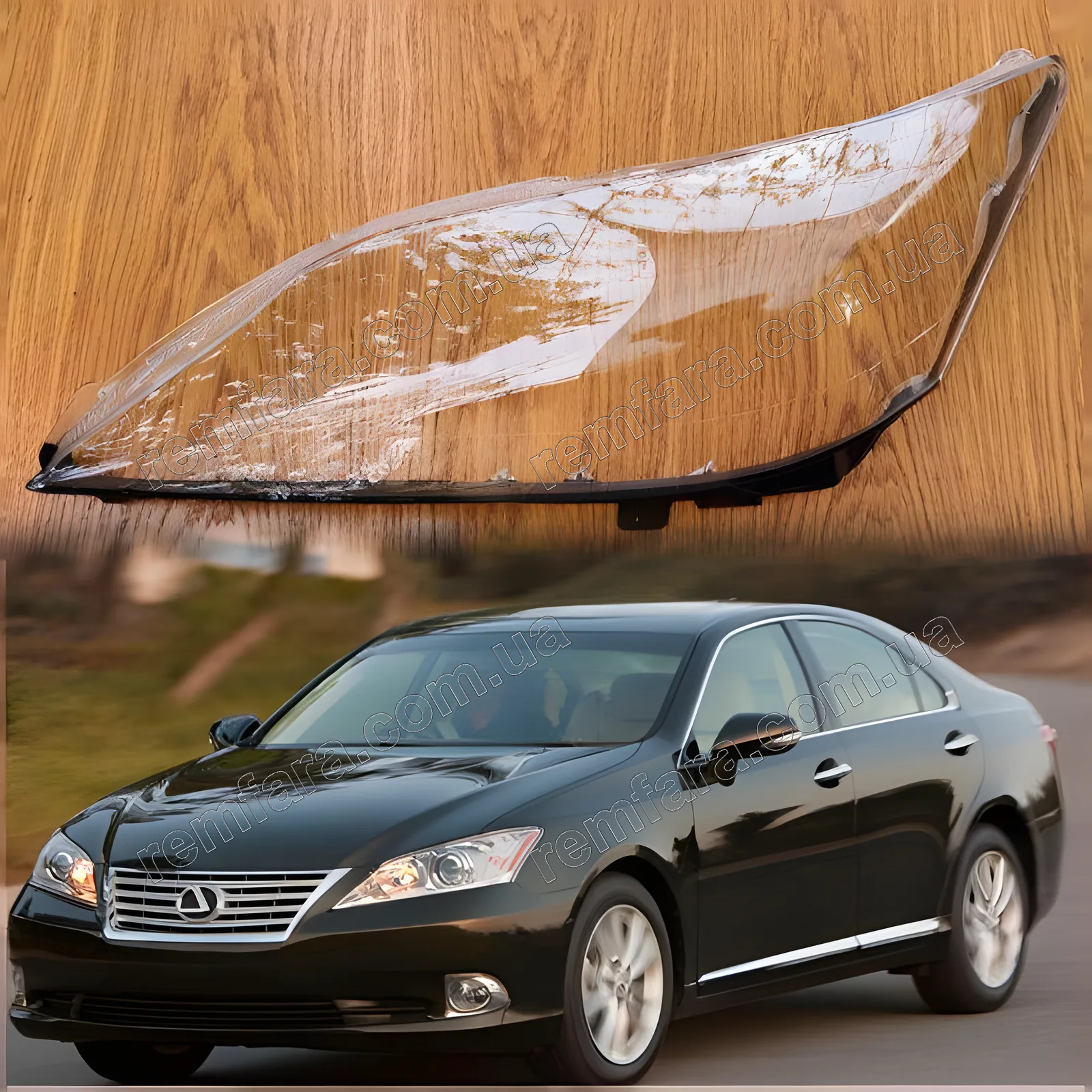 Скло фари Lexus ES 5 ES350 (2009–2012) Рестайл