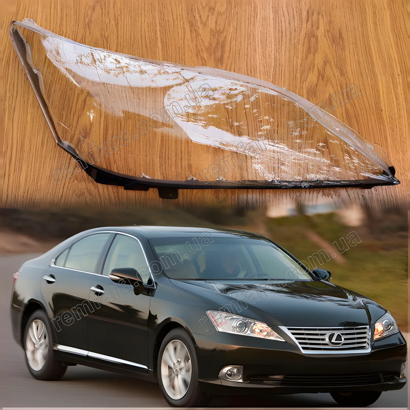 Стекло фары Lexus ES 5 ES350 (2009–2012) Рестайл