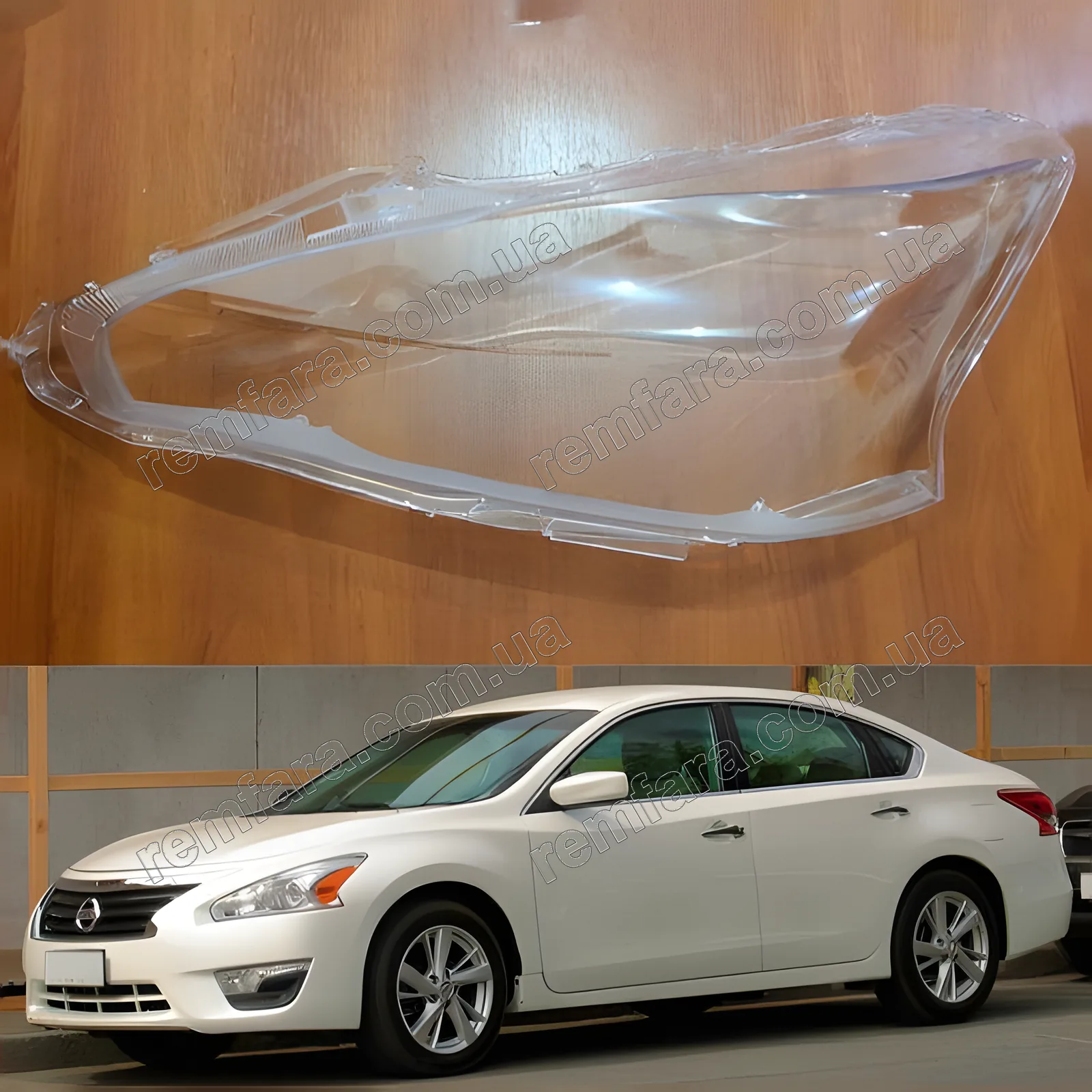 Скло фари Nissan Teana (2012–2016)