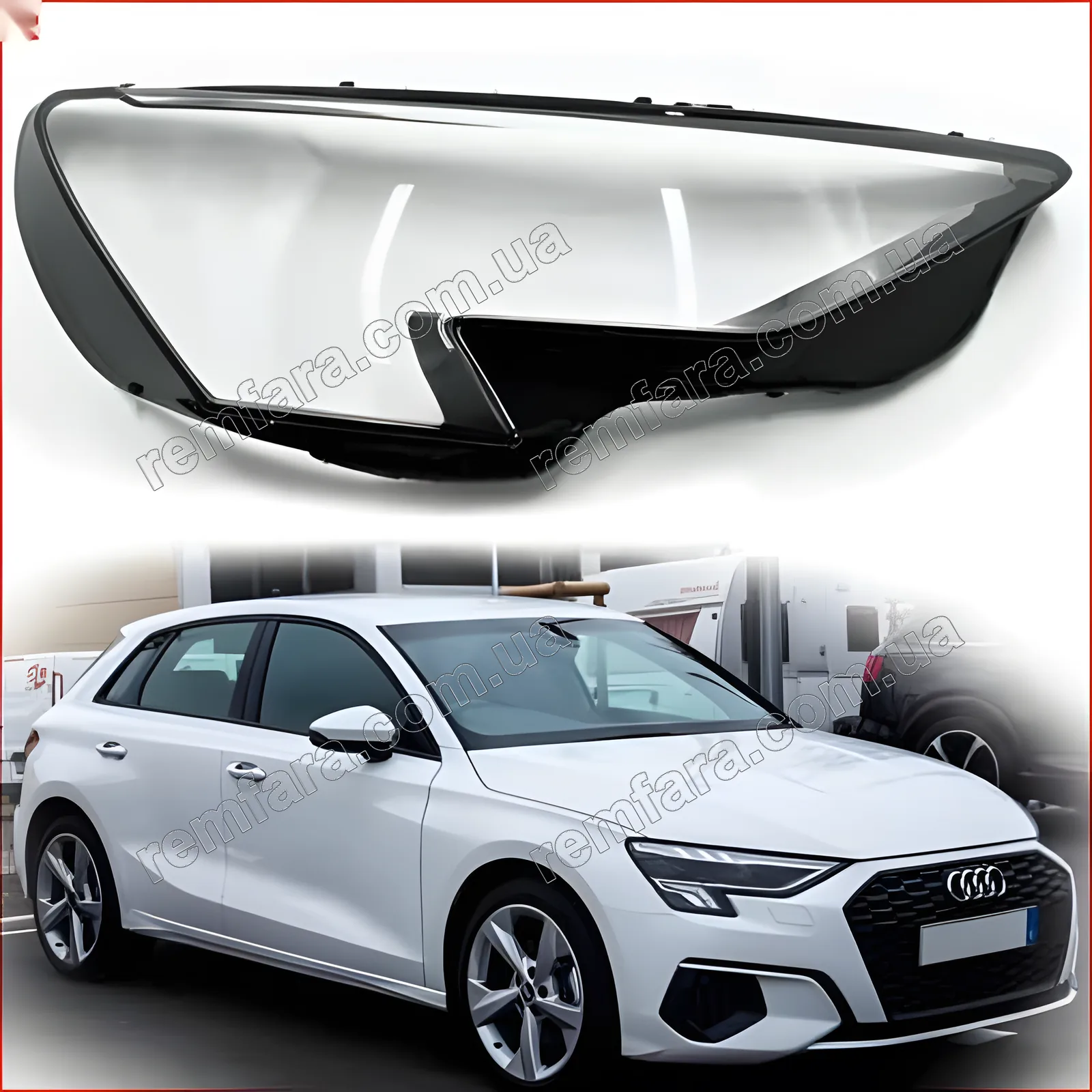 Стекло фары Audi A3 8Y (2020–2025) IV