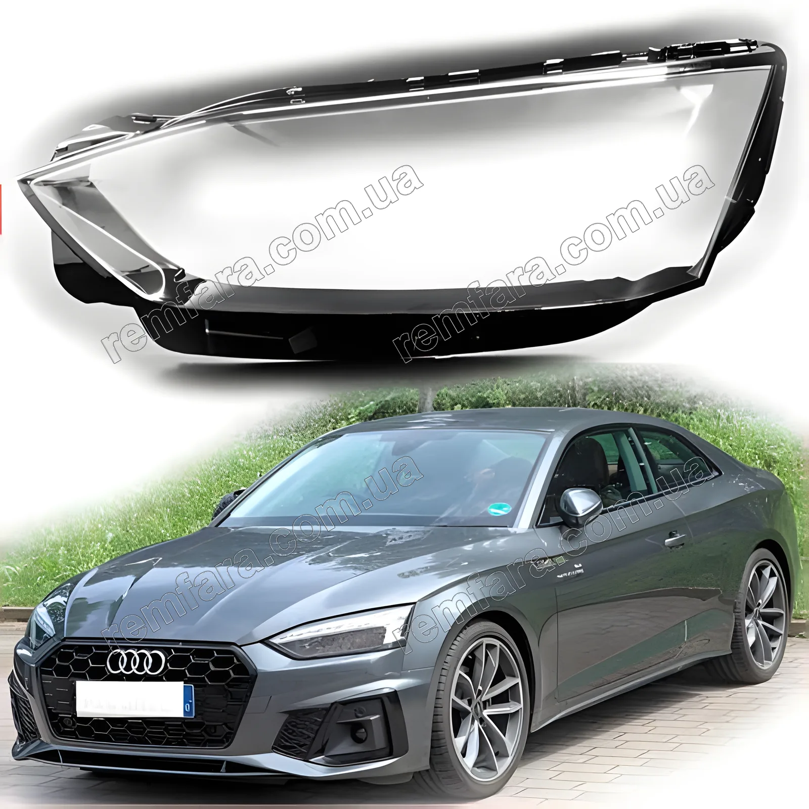 Скло фари Audi A5 F5 (2019–2025) рестайл