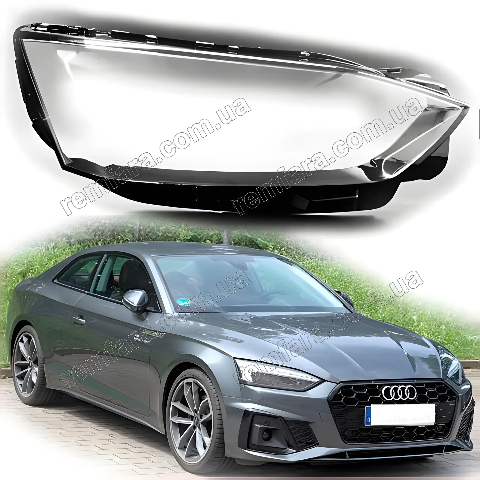 Стекло фары Audi A5 F5 (2019–2025) рестайл