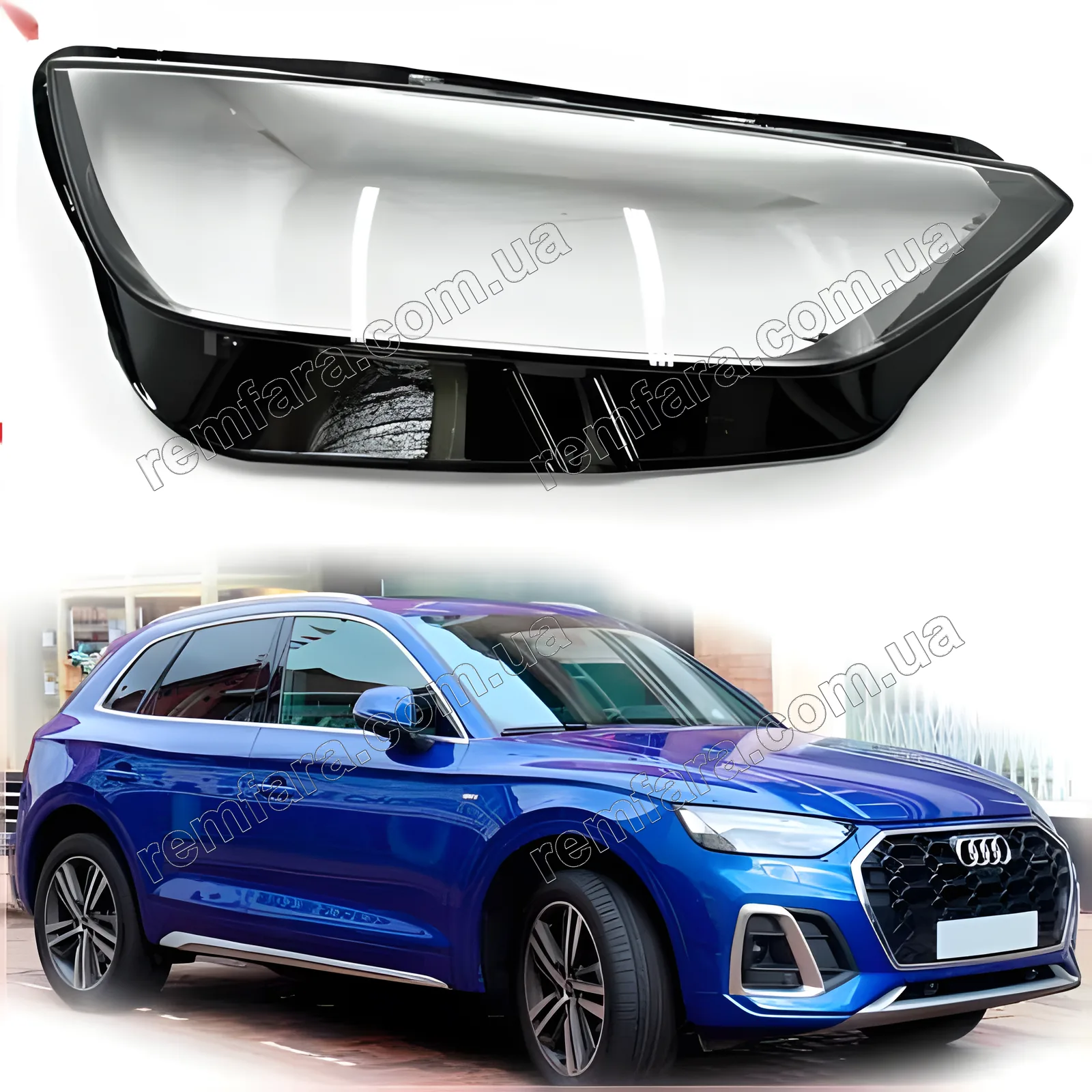 Стекло фары Audi Q5 FY (2020–2025) рестайл